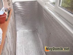 Утепление стен на балконе Утепление стен на балконе
