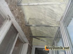 Утепление потолка на балконе Утепление потолка на балконе