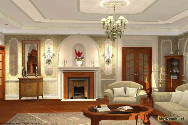 Классический интерьер для гостиной
