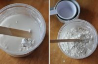 Замешивание гипсового раствора