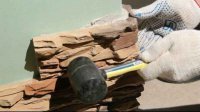 Укладка искусственного камня из гипса
