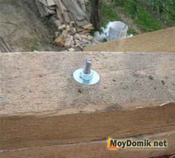Крепления мауэрлата анкерами