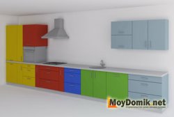 Однорядная или линейная планировка кухни