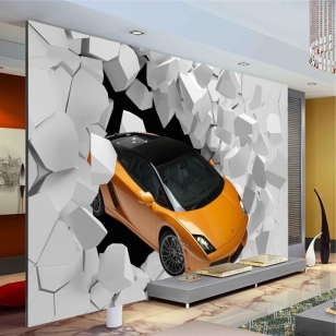 3D фото обои на стену - спортивный автомобиль