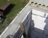 Заполнение армированных проемов из U-образных газобетонных блоков Заполнение армированных проемов из U-образных газобетонных блоков